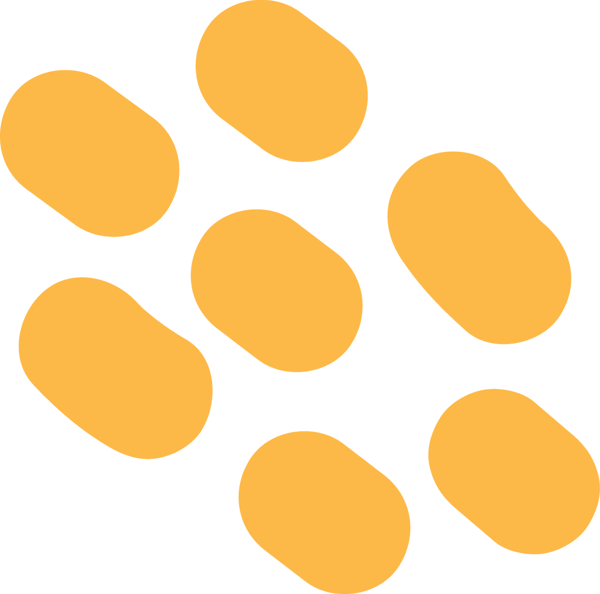 hand drawn flat abstract shapes collection