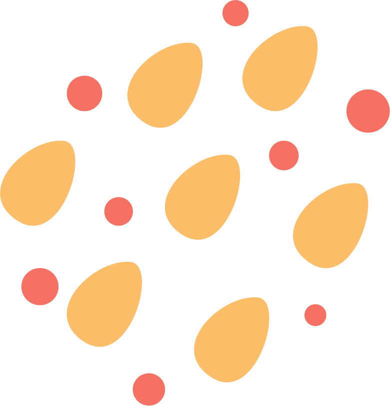 hand drawn flat abstract shapes collection