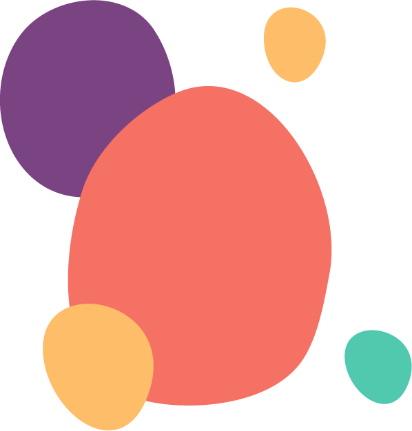 hand drawn flat abstract shapes collection