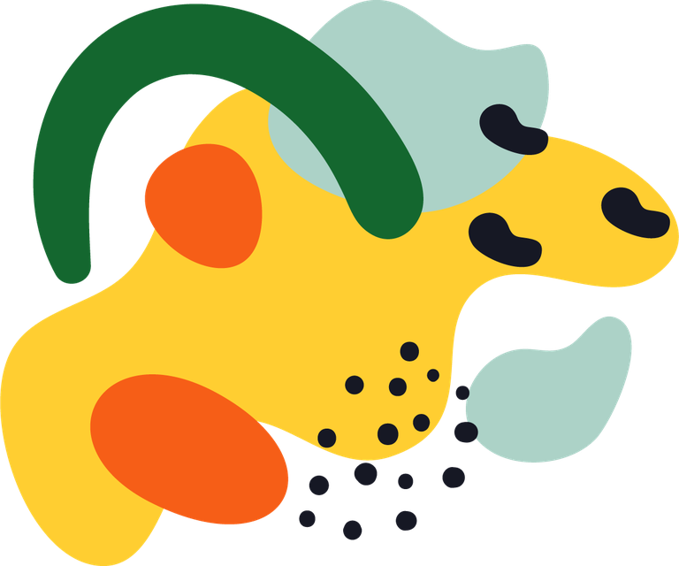 hand drawn flat abstract shapes collection