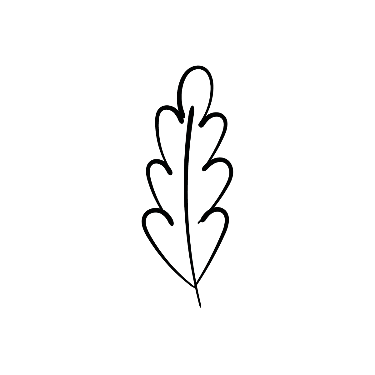 elegant floral line art illustration with delicate botanical elements in a minimalistic black outline