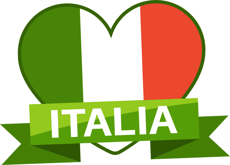 hand drawn of italian food cartoon