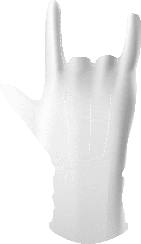 hand gestures different positions isolated transparent background