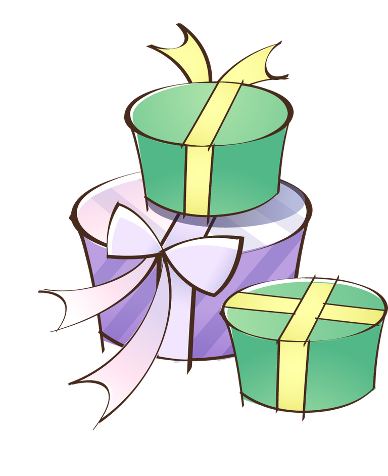 stylish hand painted style icon vector of festive gift boxes for cheerful celebrations