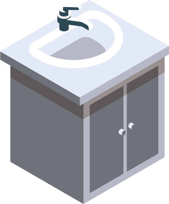 hand sink interior objects appliances furniture lighting isometric