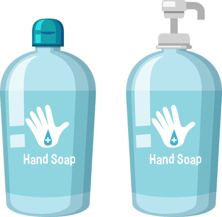 hand wash patients and coronavirus vaccination isolated objects