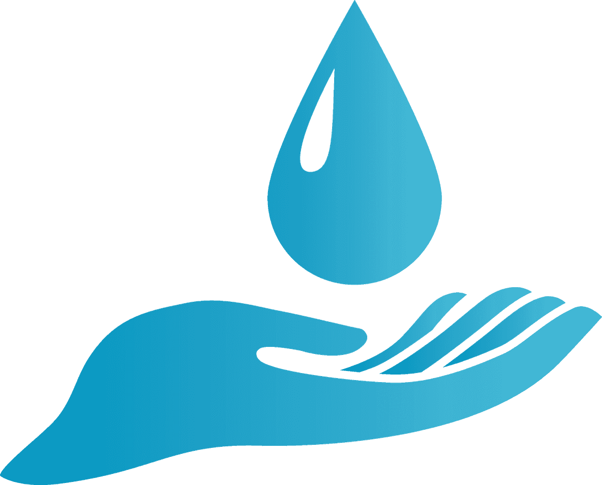 hands palm up icon representing care for water resources and sustainability efforts