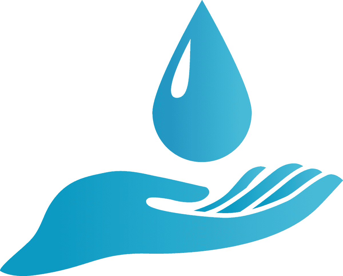 hands palm up icon representing care for water resources and sustainability efforts