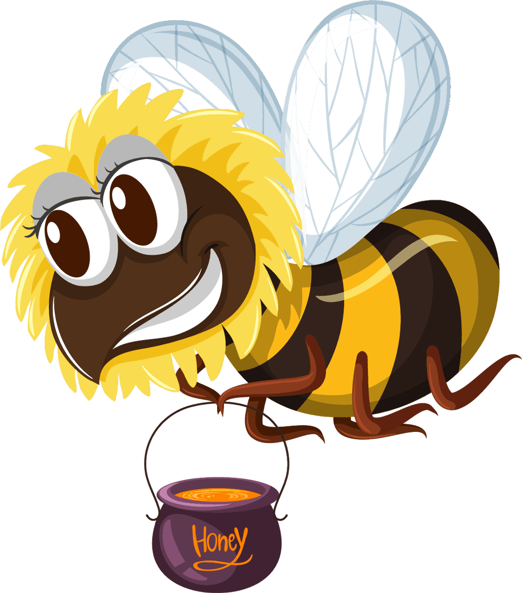 hardworking bee set insect sticker for eco-friendly projects and nature enthusiasts