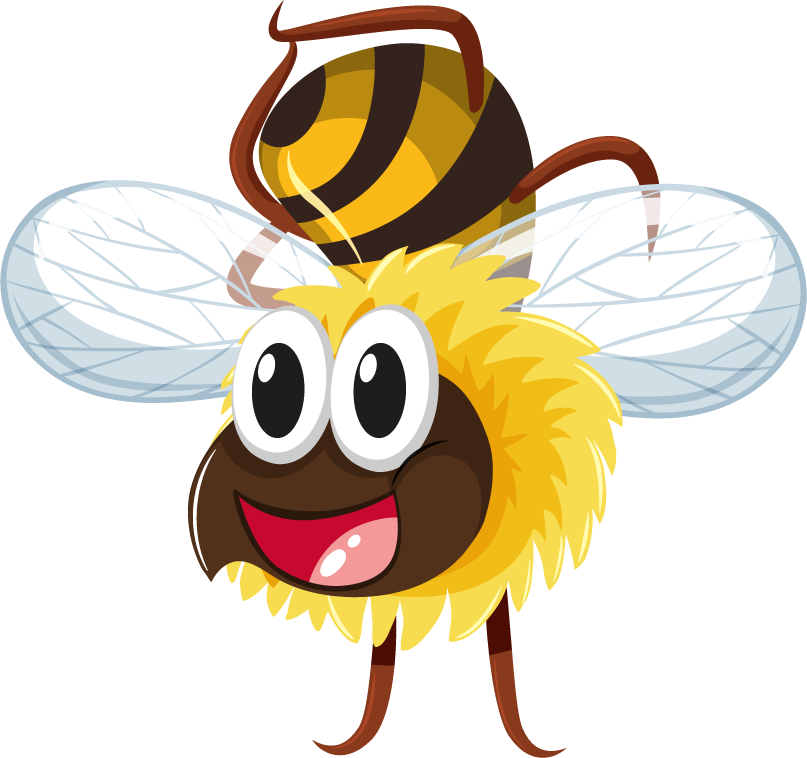 hardworking bee set insect sticker for creative projects and fun initiatives