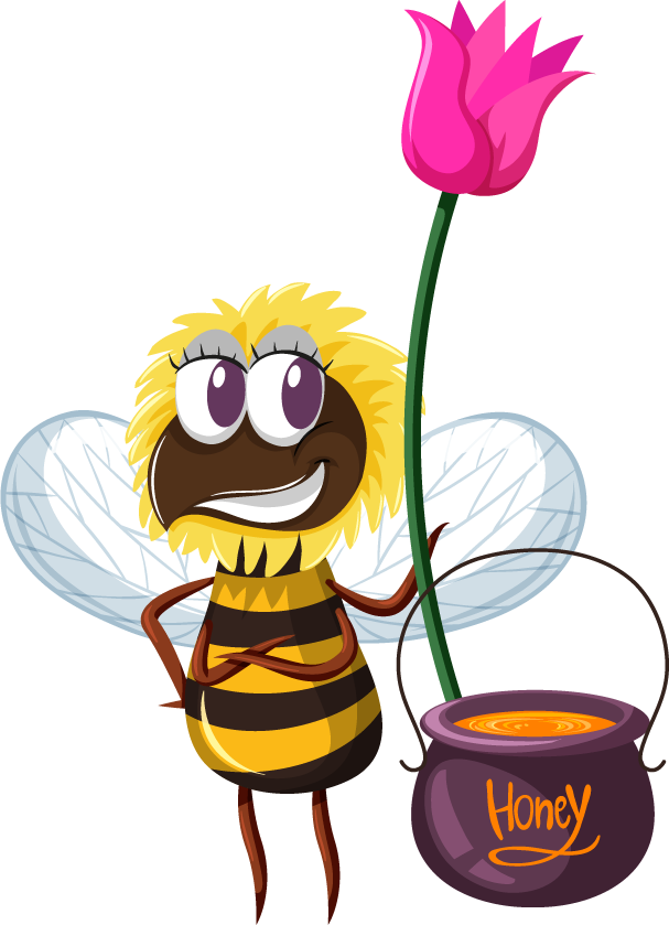 hardworking bee set insect sticker collection for nature lovers and kids