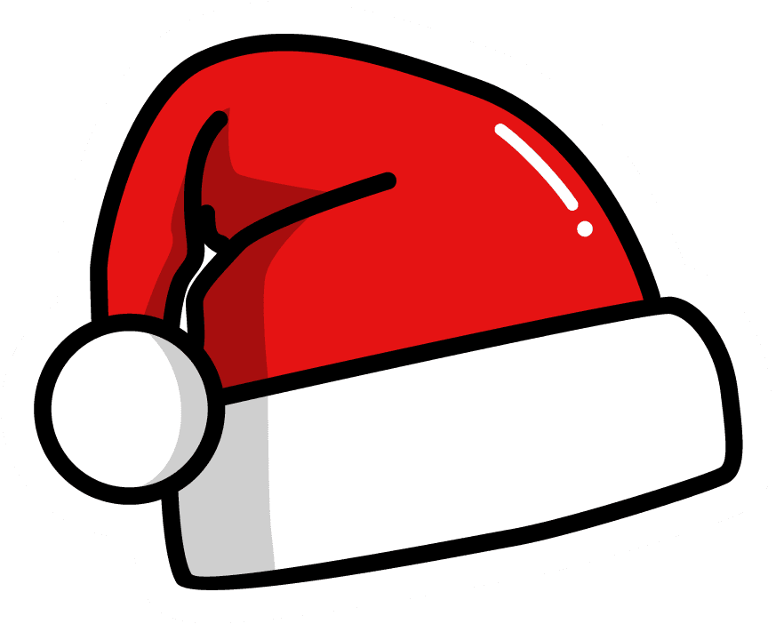 hat illustration sticker collection with playful designs for festive occasions and celebrations