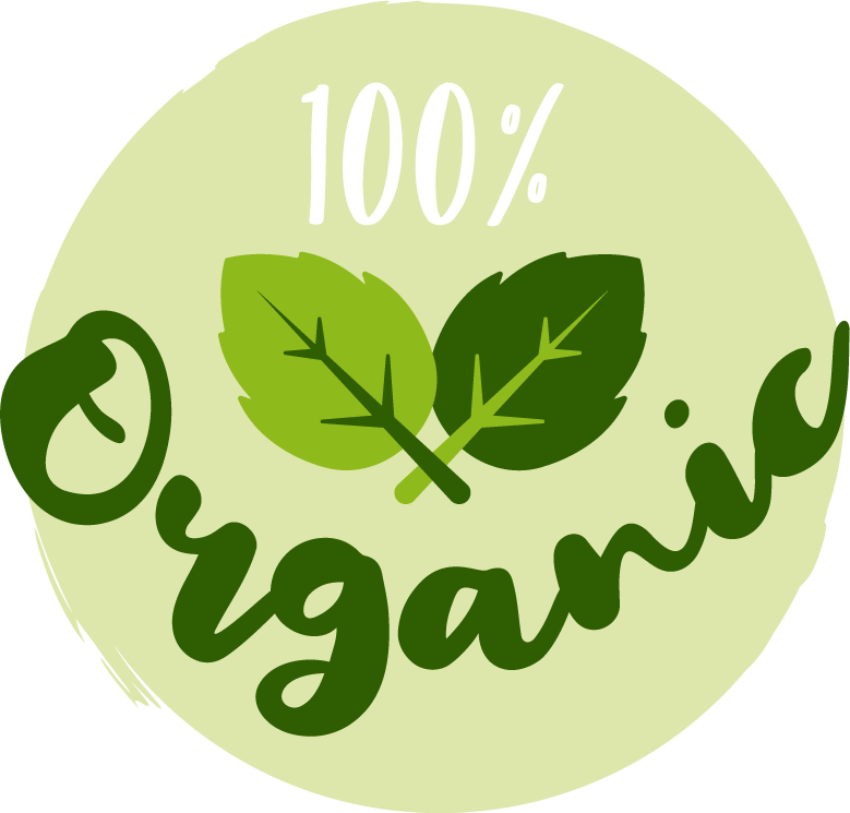 healthy and natural lifestyle logos set
