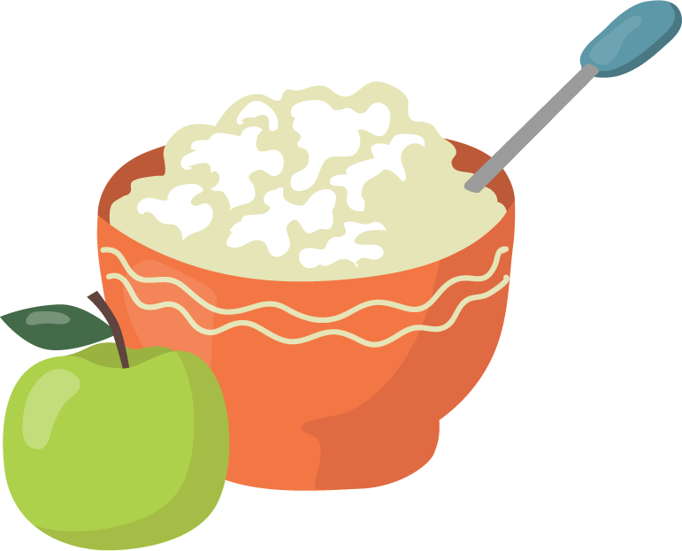 healthy breakfast meals set converted featuring nutritious apple and oatmeal bowl