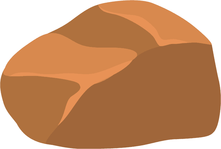 brown heaps rock stones