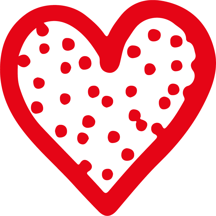 heart icon design hand draw