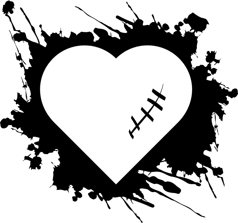 heart grunge hearts for edgy love themed projects and artistic expressions