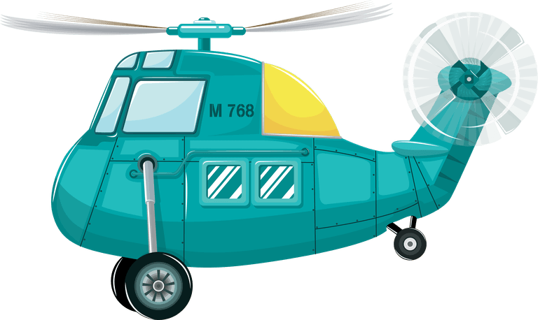 helicopter airplanes icons templates colorful motion sketch