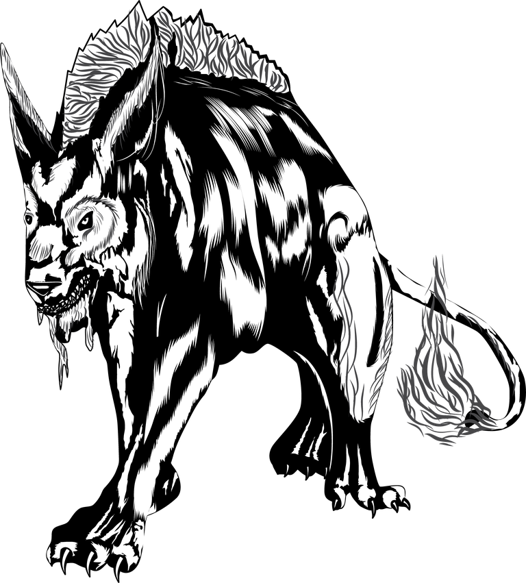 hell wolf free hellhound wolf vector