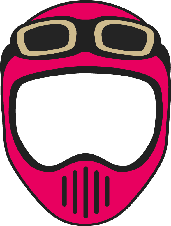 helmet icons collection various colored types isolation