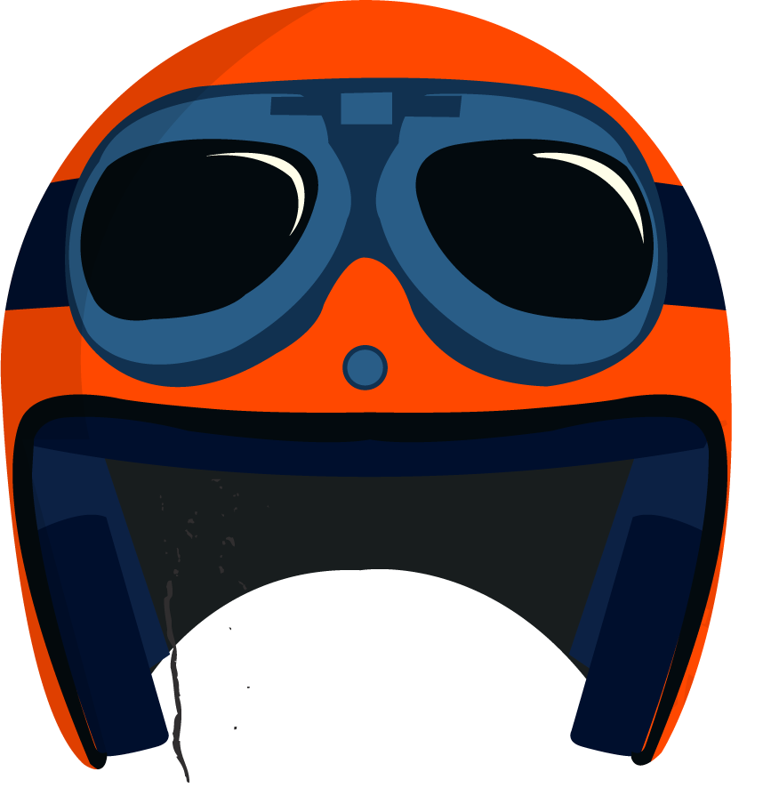 helmet icons sets funny multicolored for playful and creative projects