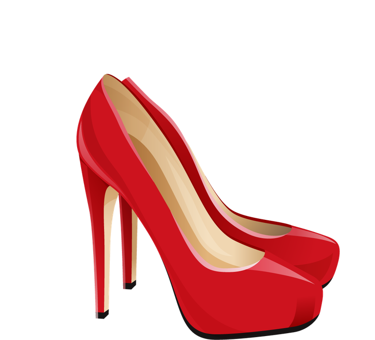 high heels fashion dress ornaments vector