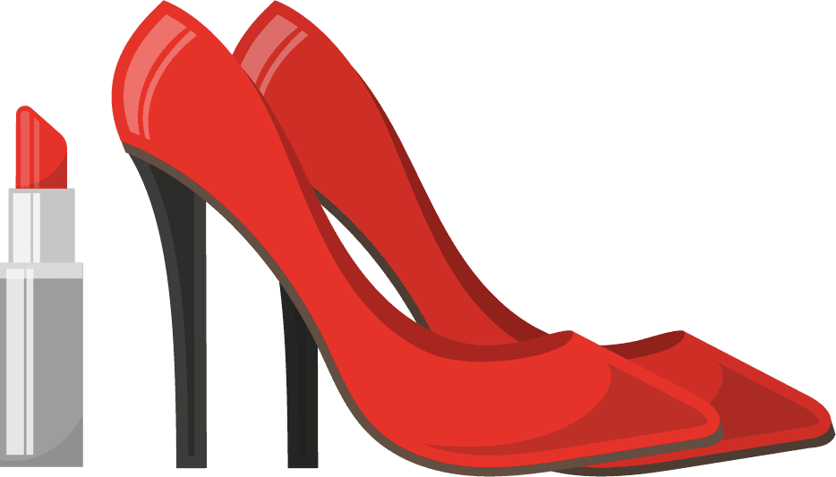 high heels france icons set