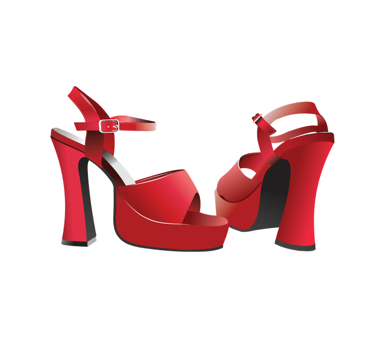 high heels shoe vector