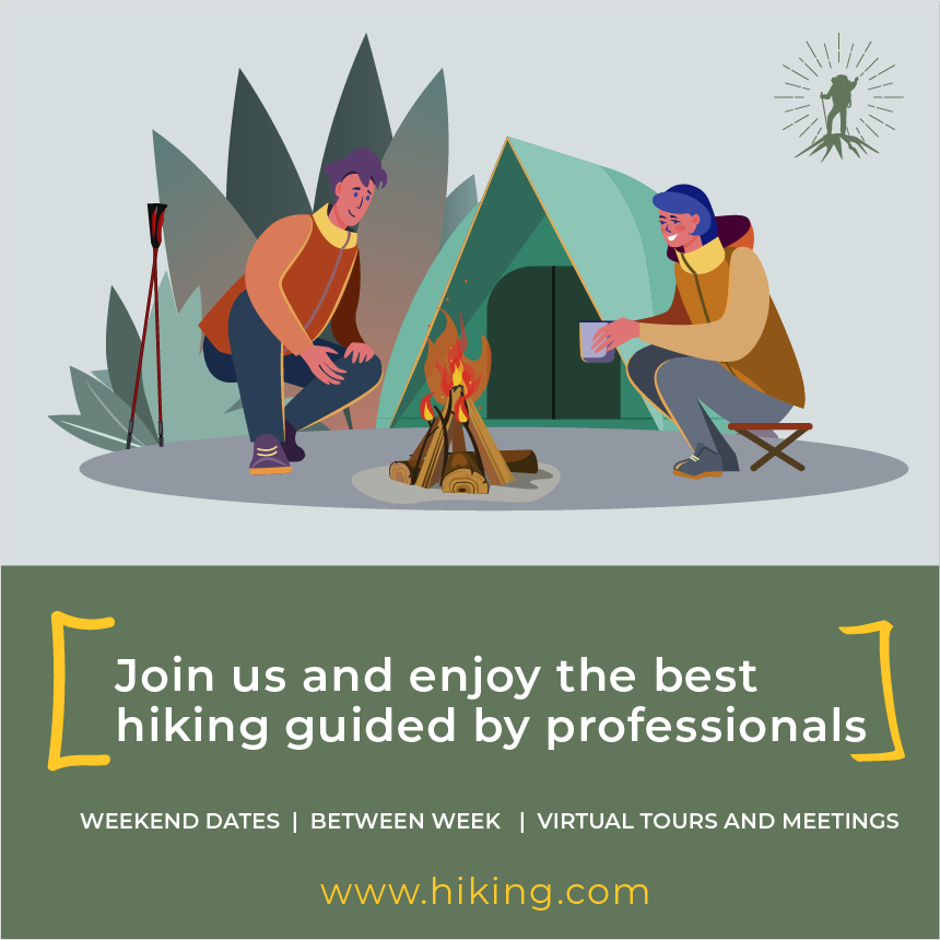 hiking tour instagram promotion post template