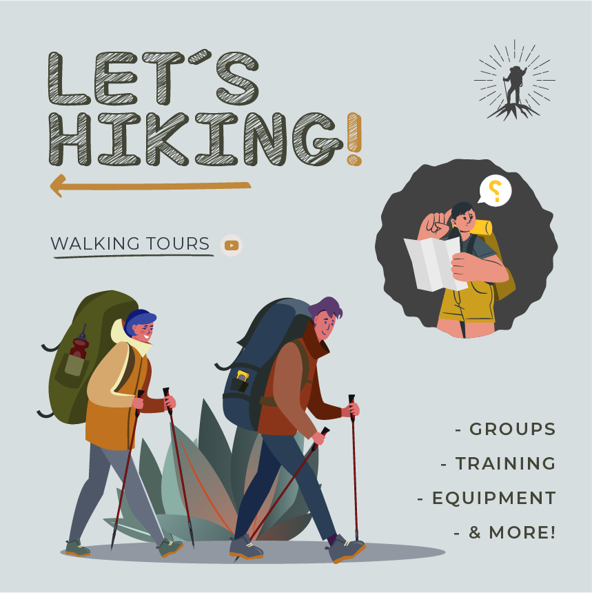 hiking tour instagram promotion post template