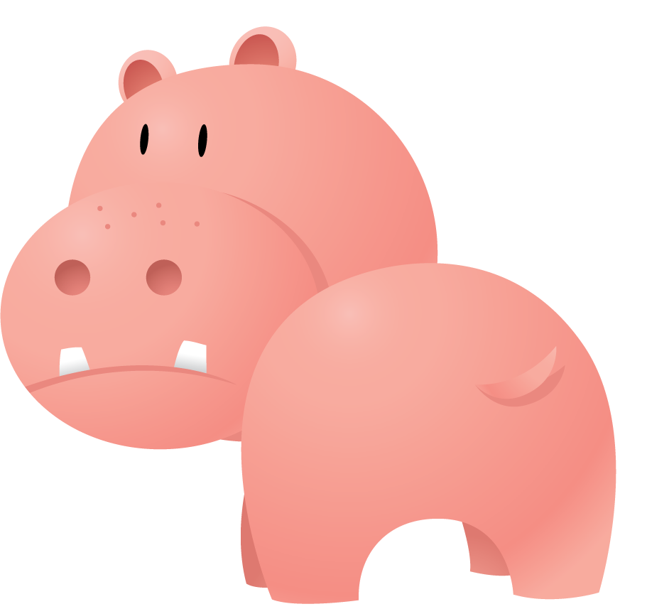 hippo animal cartoons animal cartoons pack