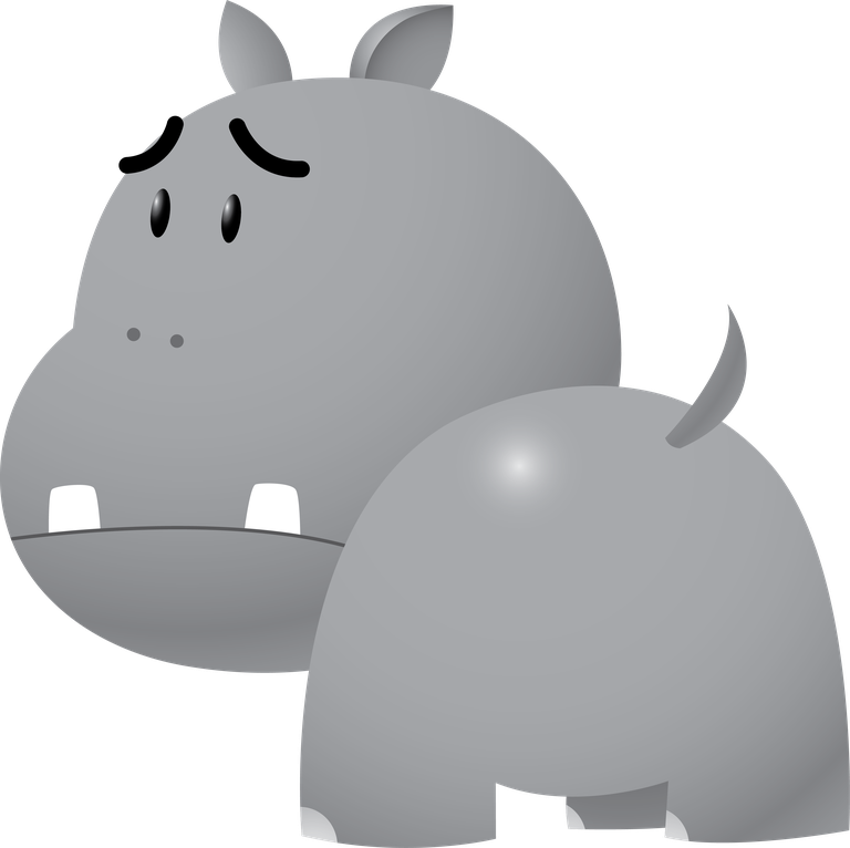 hippo animal cartoons animal cartoons pack