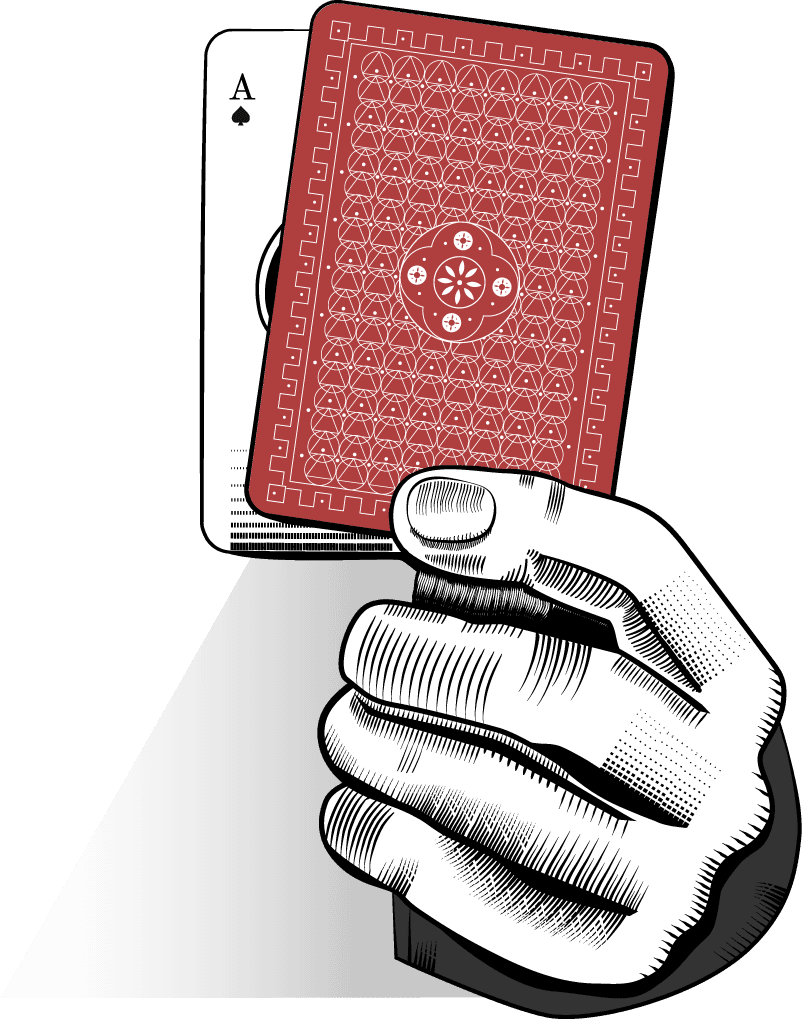 holding playing cards illustration set with intricate details and unique hand gestures for gaming