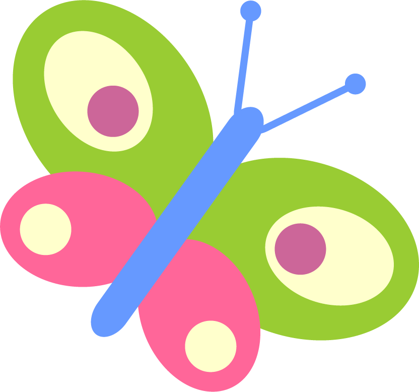 holiday floral objects design with a colorful butterfly for cheerful spring decorations