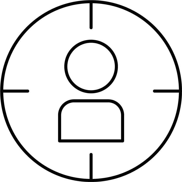 home automation black line icon representing modern smart home technology features