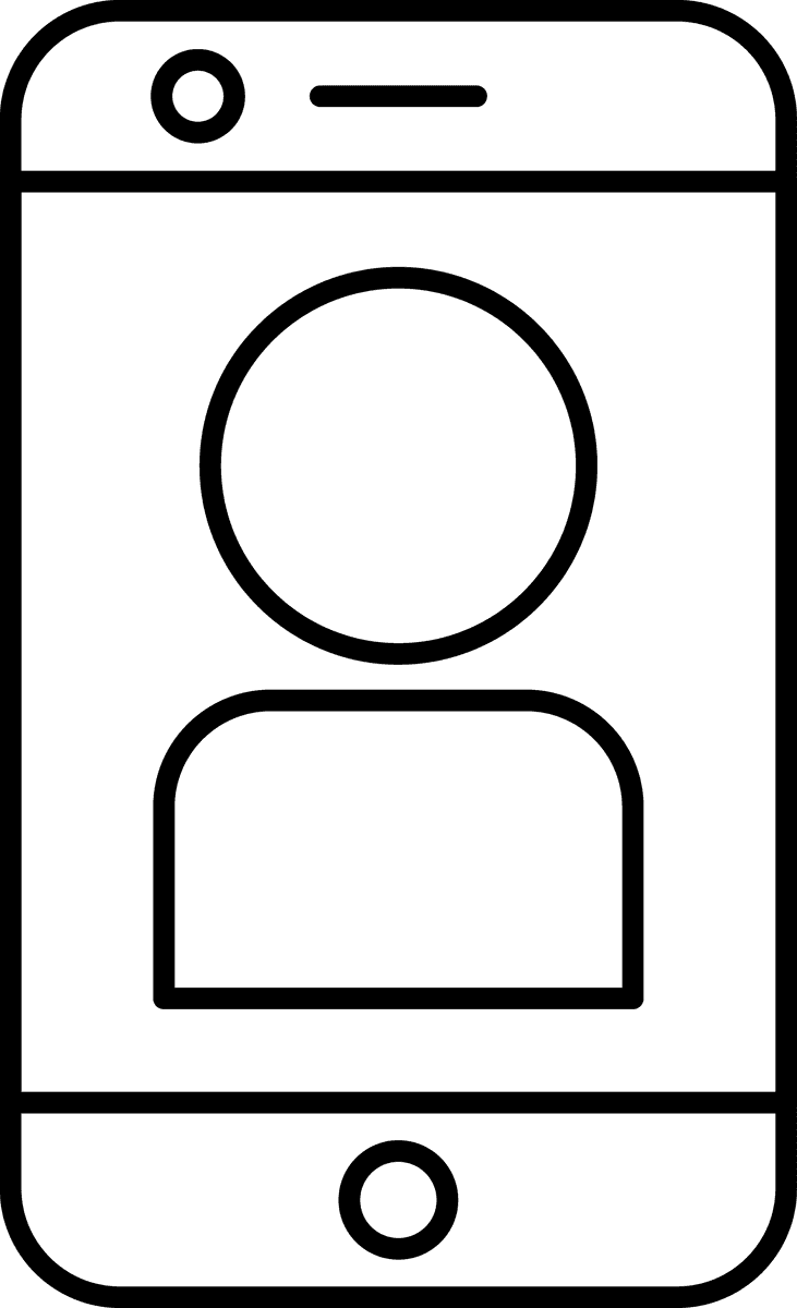 home automation black line icon for smart home control and energy management