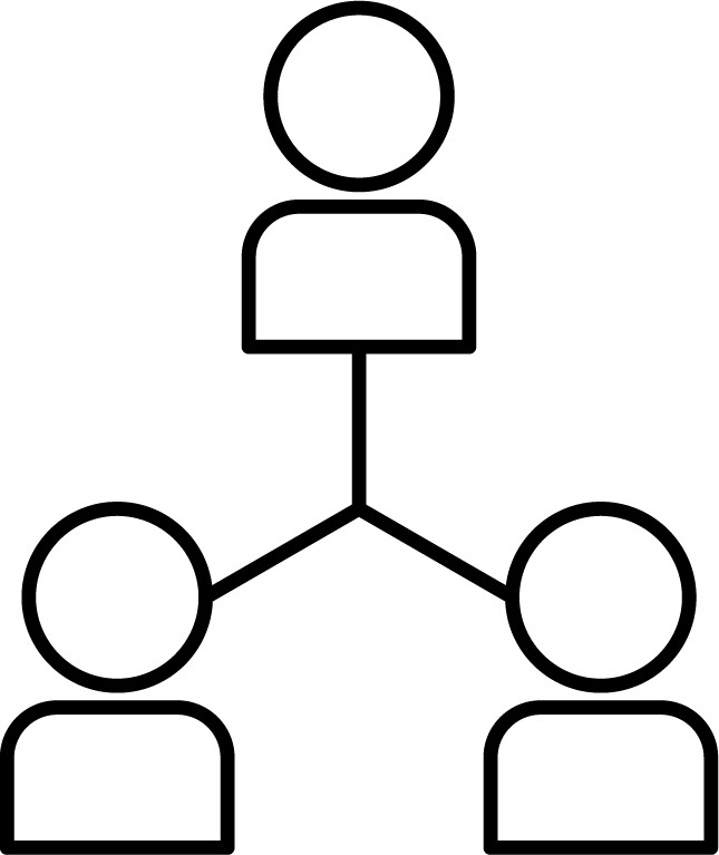 home automation black line icon representing smart technology for modern living spaces