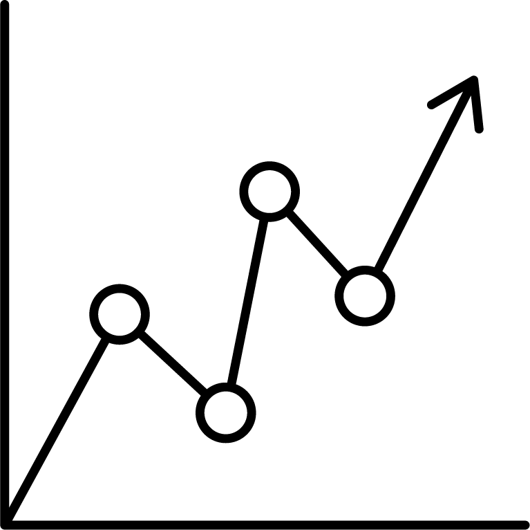 home automation black line icon for smart control systems and modern living