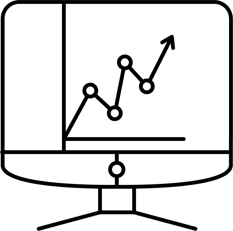 home automation black line icon for modern smart living and energy efficiency solutions