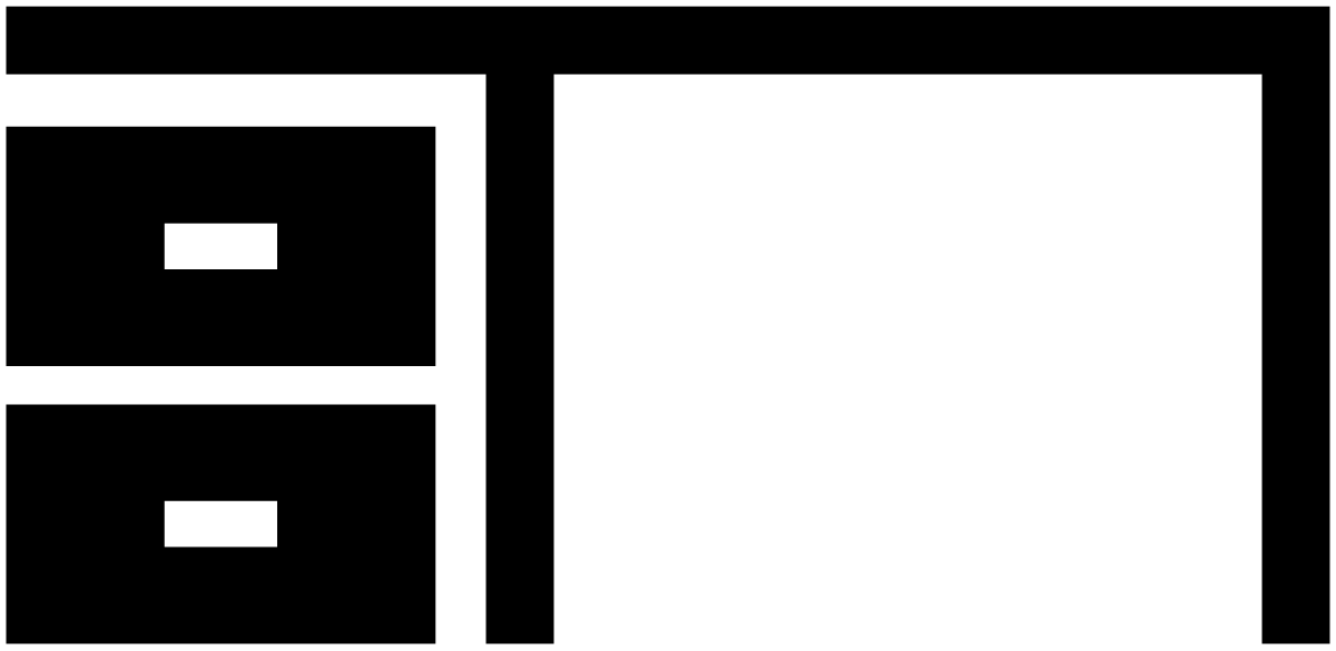 home furniture black and white icon