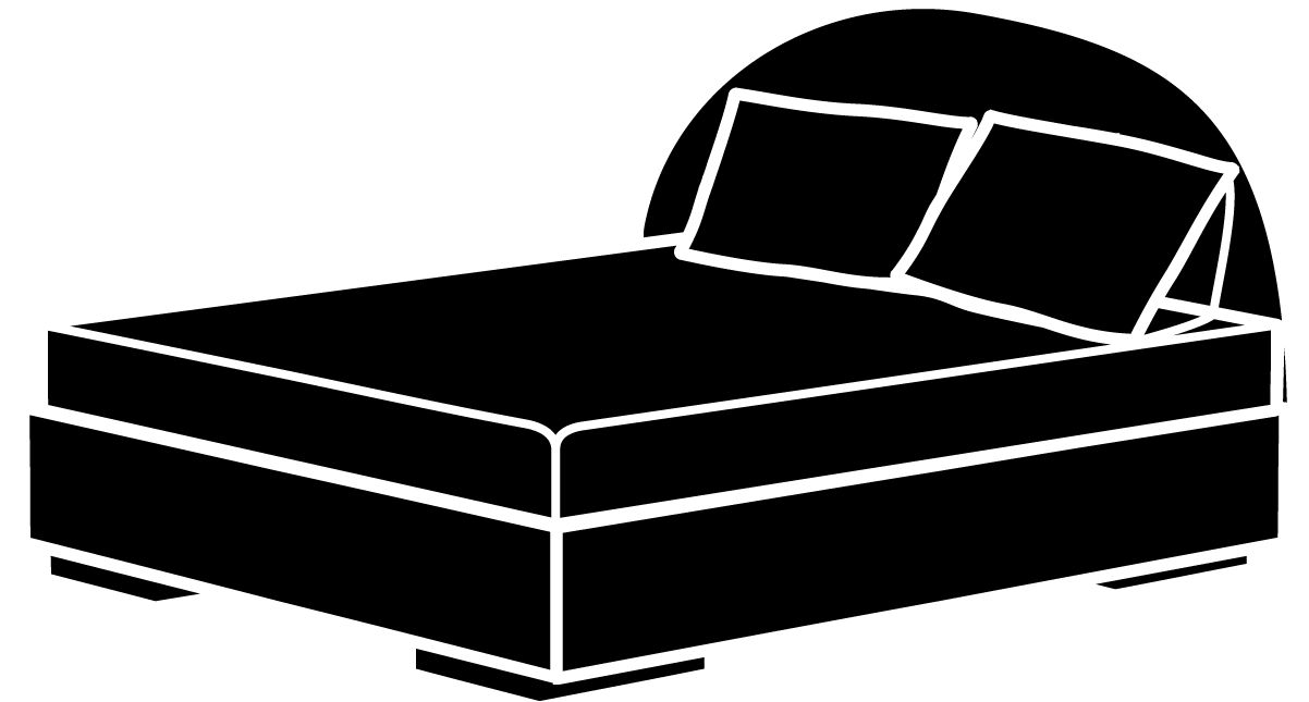 home furniture black and white icon