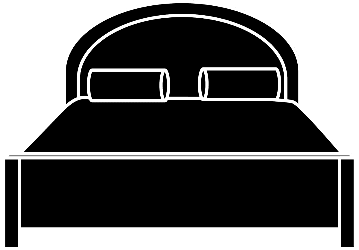 home furniture black and white icon