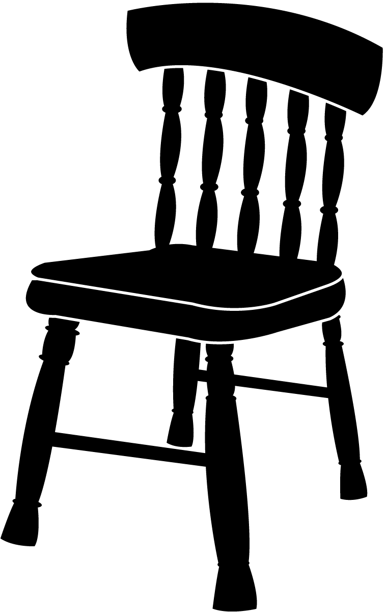 home furniture black and white icon
