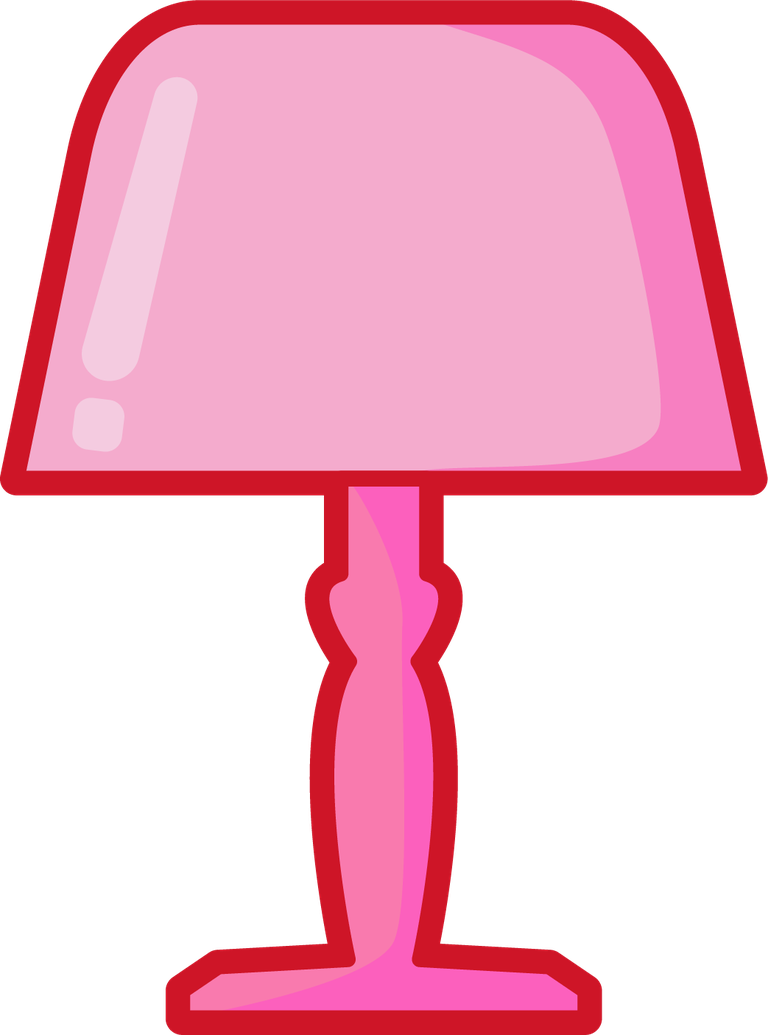 home furniture icons set pink flat 