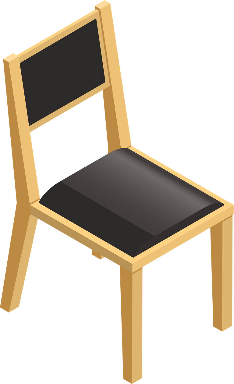 isometric home interior objects featuring a modern chair ideal for cozy living spaces