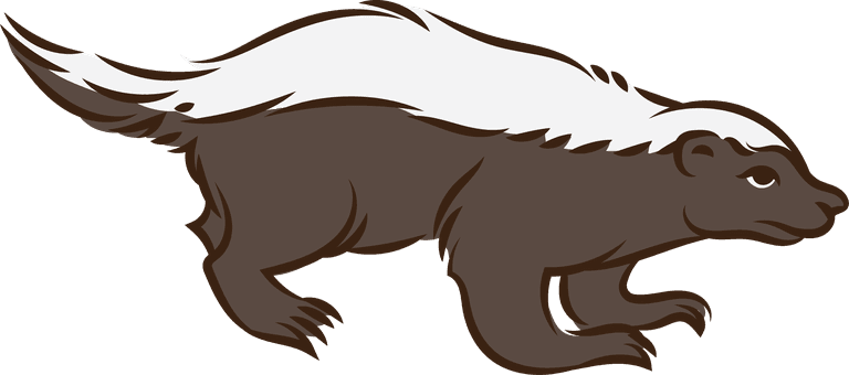 honey badger honey badger cartoon elements perfect set for any other kind of 
