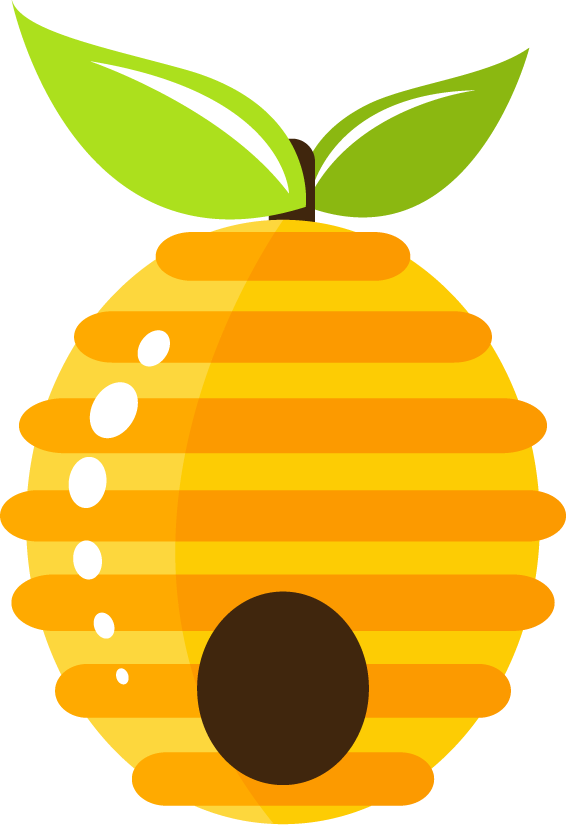 honeycomb shiny bee honey icons vector