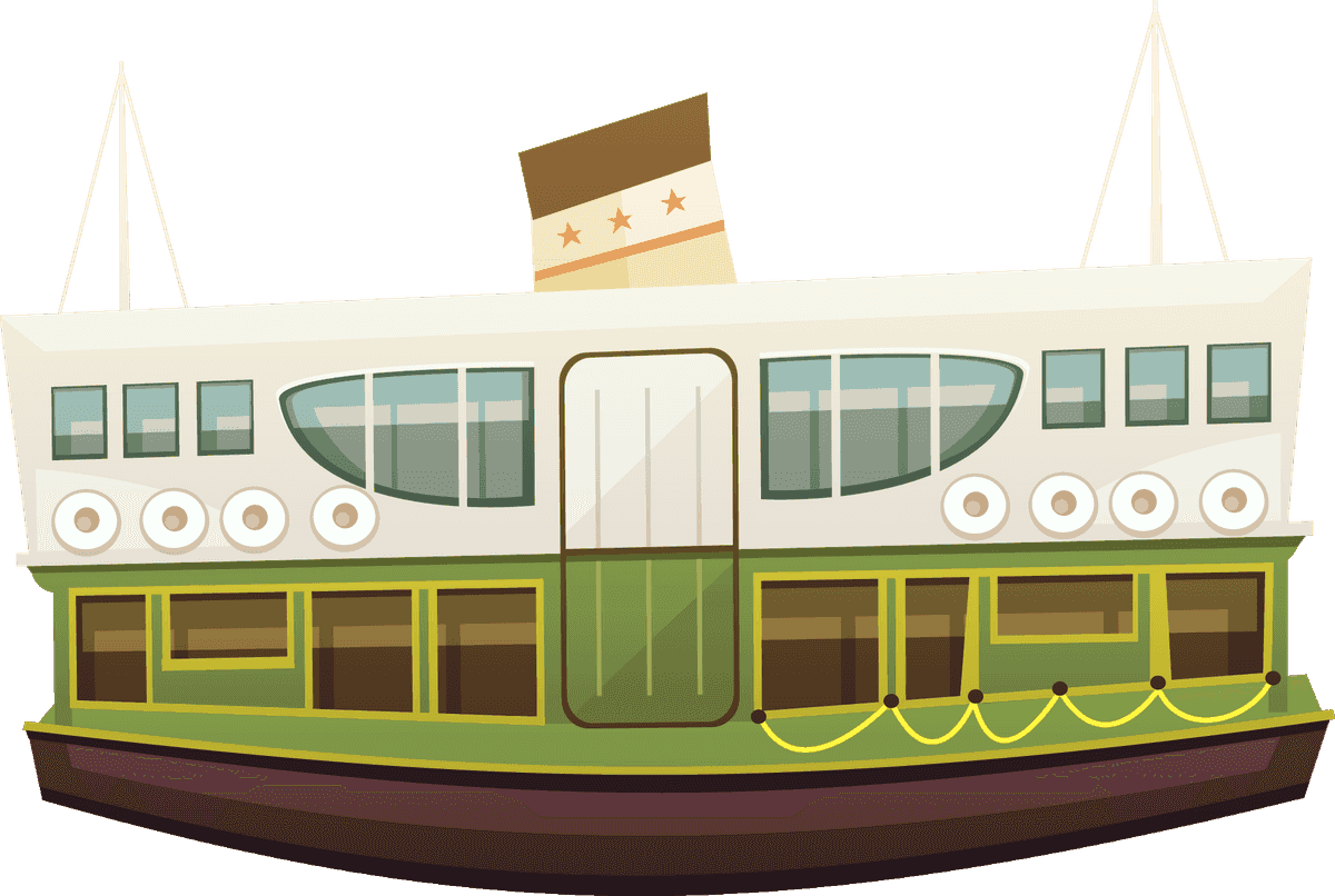 hong kong city landmark iconic star ferry illustration for travel enthusiasts