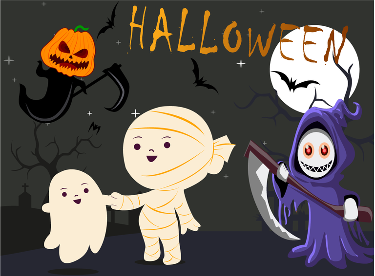 horror halloween party e ewe with playful ghosts and spooky characters for festive fun