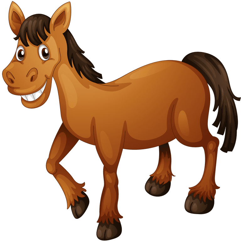 charming horse animal collection cartoon vector for playful designs and storytelling